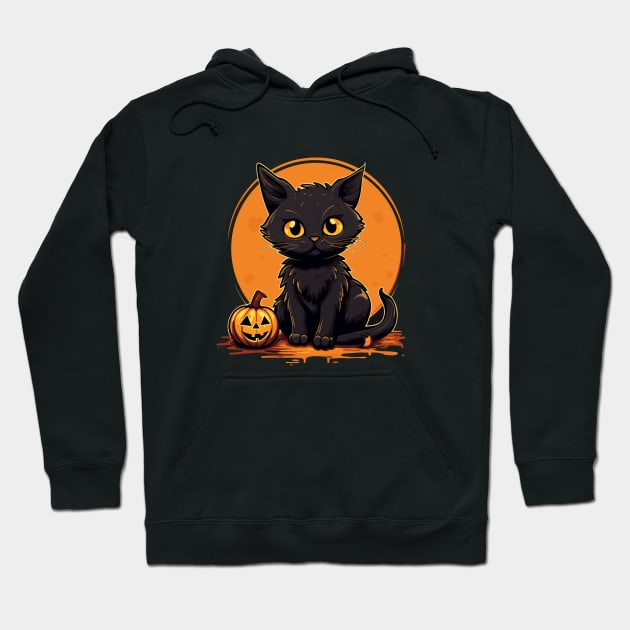 Meow-oween: Cat Lover's Spooky Hoodie by YourRequests